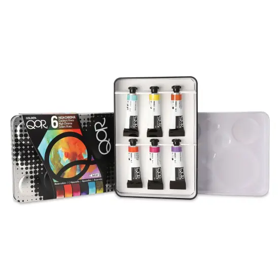 QoR Modern Watercolors - Set of 6, High Chroma Colors, 5 ml Tubes {2}