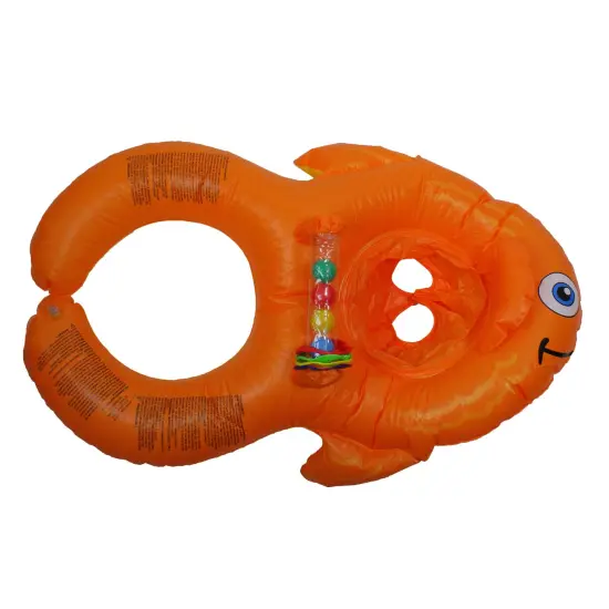 Swim Central Inflatable Me and You Goldfish Baby Seat Pool Float - 40" Orange {3}