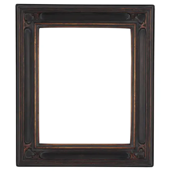 Museum Collection Gothic Ornate Picture Frame - Black Gold Oil Painting Frames | Closed Corner High-End Antique Style Frames | Open Back Frames with No Glass or Backing {1}
