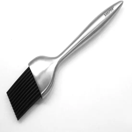 Norpro 7.5" Long Stainless Steel Silicone Basting Pastry Brush {2}