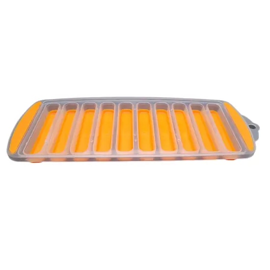 Handy Housewares Flexible Pop-Out Bottle Ice Stick Tray - Fits Narrow Water Bottles and Drink Can Openings Orange {6}