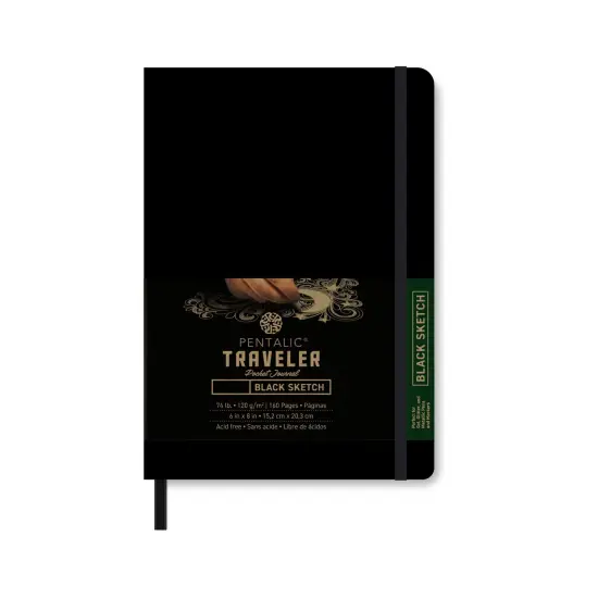 PTL-01626 Series | Traveler Pocket Journal - Midnight {1}