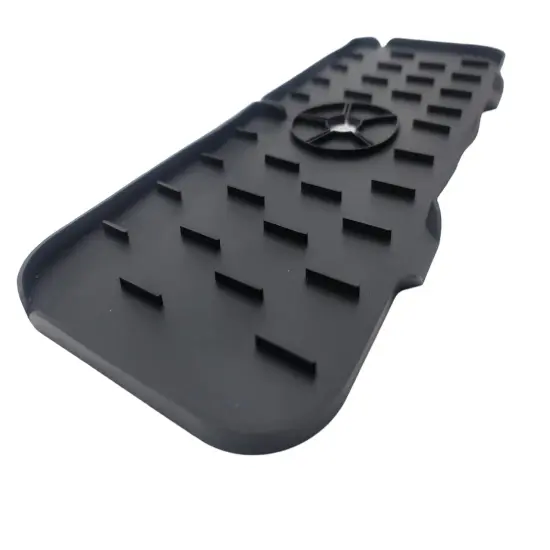 Handy Housewares Silicone Sink Faucet Drip Tray, Behind Faucet Water Catcher Drying Mat - 5.5" x 14.6", Prevents Water Splash and Keep Countertops Dry Green {6}