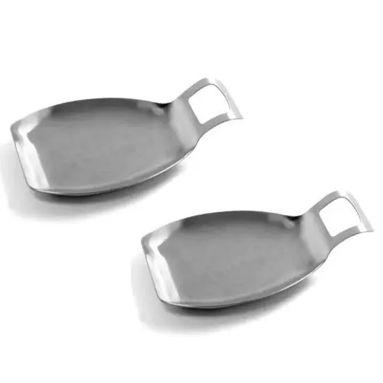 Norpro 10" x 5.5" Jumbo Stainless Steel Kitchen Utensil Holder Spoon Rest {3}