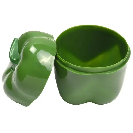 Hutzler Pepper Saver Keeper Storage Container - Keeps Fresh Longer Green {3}