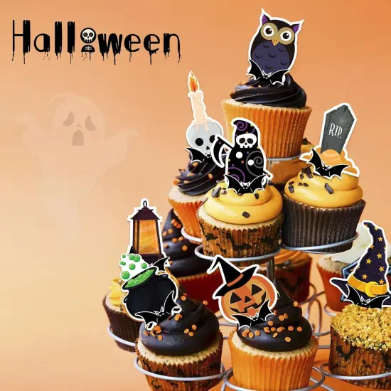 Halloween Cupcake Toppers {4}