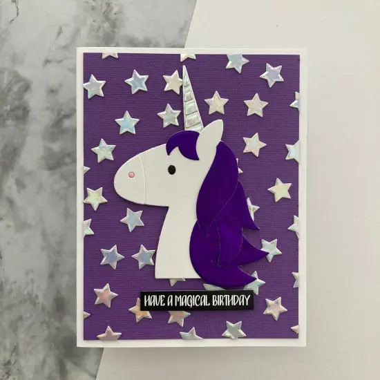 RAINBOW HOLOGRAPHIC Iridescent Foil Board - 12x12 Foil Cardstock - Encore {2}