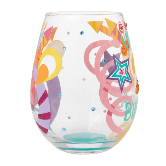 Enesco Lolita Happy 21st Stemless Wine Glass {4}