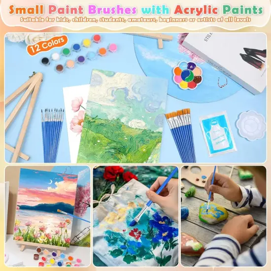 10Pack 8x10 Inch Canvas and Easel Set for Adults {5}