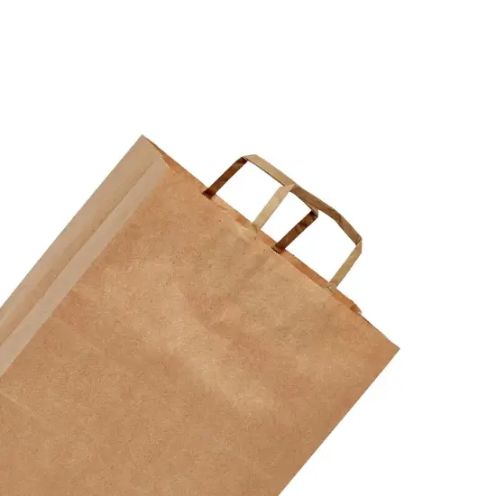 Heavy Duty Kraft Paper Bags with Handles 12"x7"x14" {5}