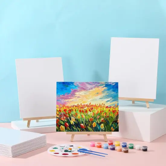36 Pcs Mini Canvas and Easel Set for Painting {3}