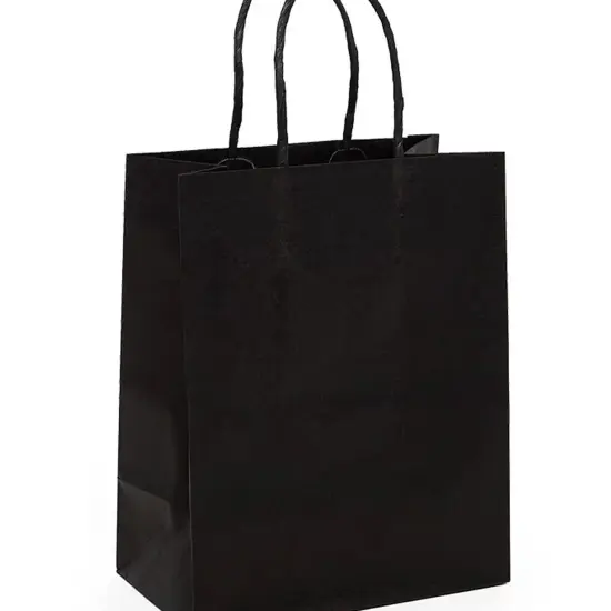 Compact Kraft Paper Shopping Bag 5.5" x 3.25" x 13" {4}