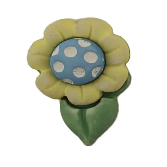 Garden Theme Decorative Buttons, 50-Pack, Spring Designs with Flowers, Ladybugs, Butterflies, 3D Shank Style for Crafts {4}