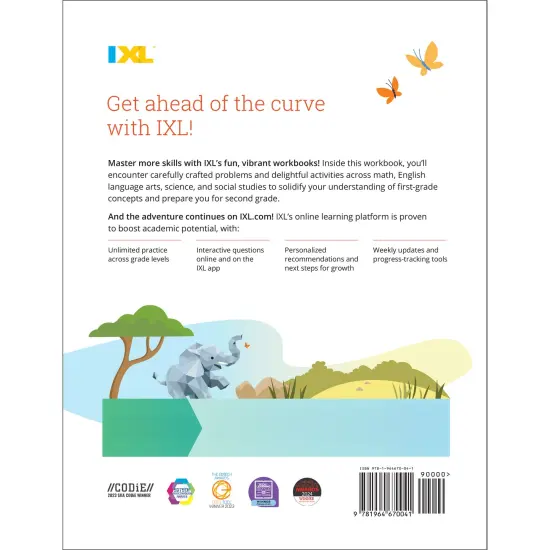 IXL Ultimate Summer 1st to 2nd Grade Workbook, Math, Reading Comprehension, Language Arts, Geography, Science, Social Studies, and Writing Practice for Kids {2}