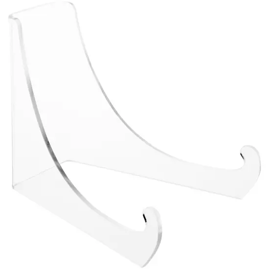 Plymor Clear Acrylic Flat Back Easel With Extra Deep Support Ledges, 4.5" H x 4" W x 5.75" D {2}