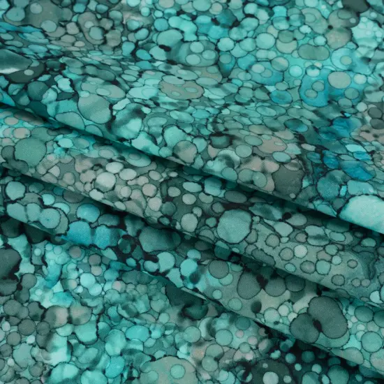 1 Yard Northcott Tranquility Bubbles Cotton Fabric 43 Inches Width {4}