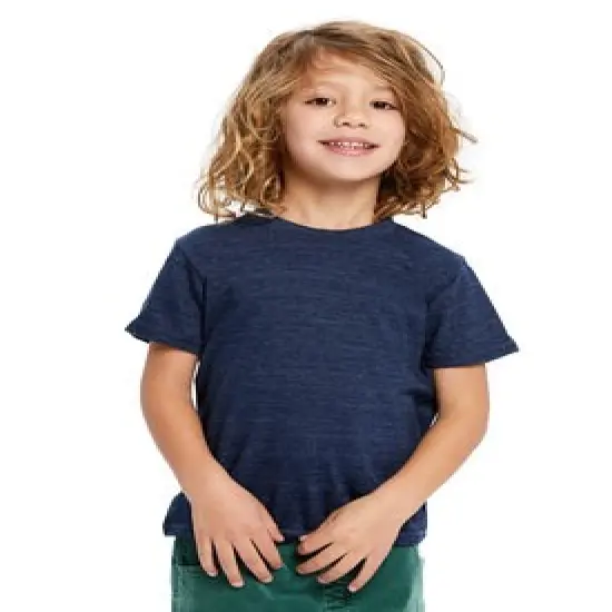 US Blanks&reg; Toddler Tri-Blend Crewneck T-Shirt Tri navy {1}