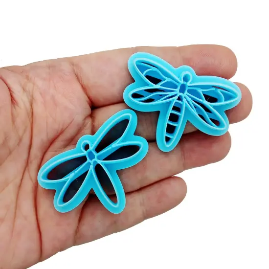2 Dragonfly Clay Cutters, Animal Shapes for Polymer Clay, Adorabilities {2}