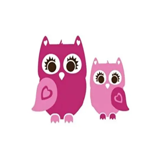 Cute Pink Owl Edible Cake Image Topper by Kopykake {1}