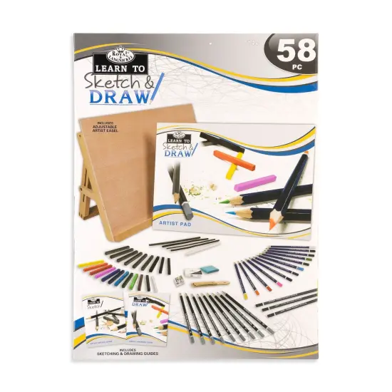 RSET-LT102 | Learn To Sketch & Draw Set - 58pc {1}
