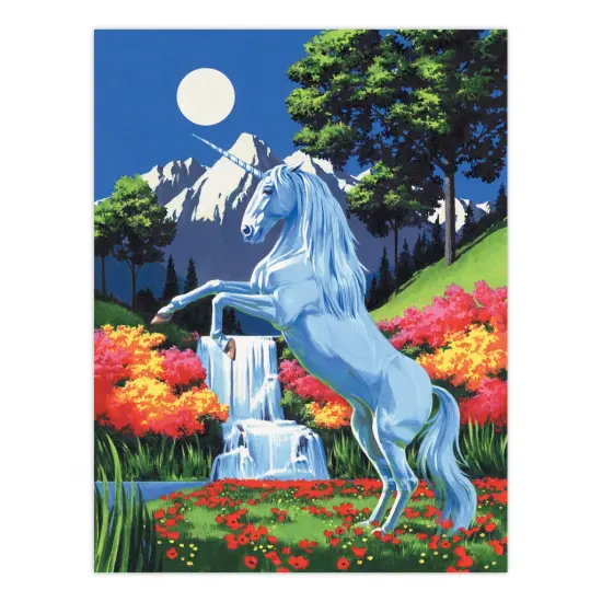 PCS9 | Painting by numbers™ 10pc 9" x 12" Unicorn Canvas Painting Project {2}