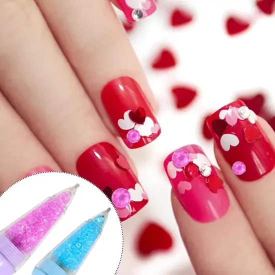 2PCS Diamond Painting Pens Cute Rhinestone Pickers 5D Diamond Painting Tools with Rhinestones for Diamond Painting Craft or Nail Art DIY Decoration {5}