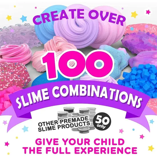 Original Stationery Unicorn Slime Kit, DIY Slime Kit for Girls 7-14 Years to Make Amazing Unicorn Slimes for Girls and Glow in The Dark Slimes, Fun Family Activity, Gifts for Easter and Birthdays {5}