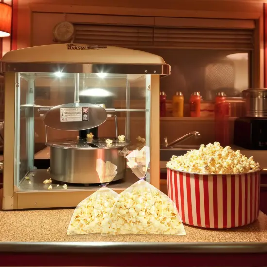 Lot45 Small Clear Treat Bags with Ties Cookie Bags Bakery Bag - 6x9 Inch 200pk {4}