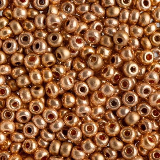 John Bead 6/0 Mixed Czech Glass Seed Beads, 100g Gold Mix {1}