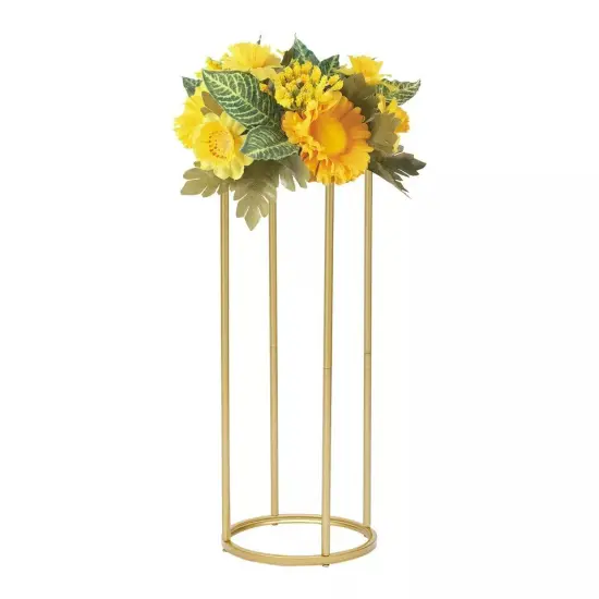10stk. Flower Floor Stand Gold Flower Rack Flower Column Flower Vase Metal 60 cm {1}