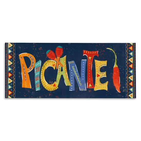 Stupell Industries Picante con Pimiento Colorido Canvas Wall Art {1}