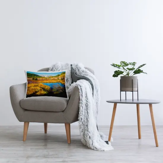 Autumn Marsh View Decorative Printed Throw Pillow Design by Andrew Kiss, 14 x 7 x 20 {2}