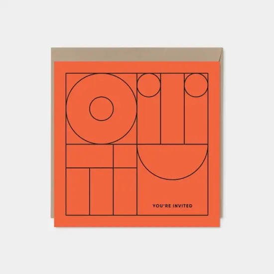 Geo Modern Line Art Card VI, Minimal {1}