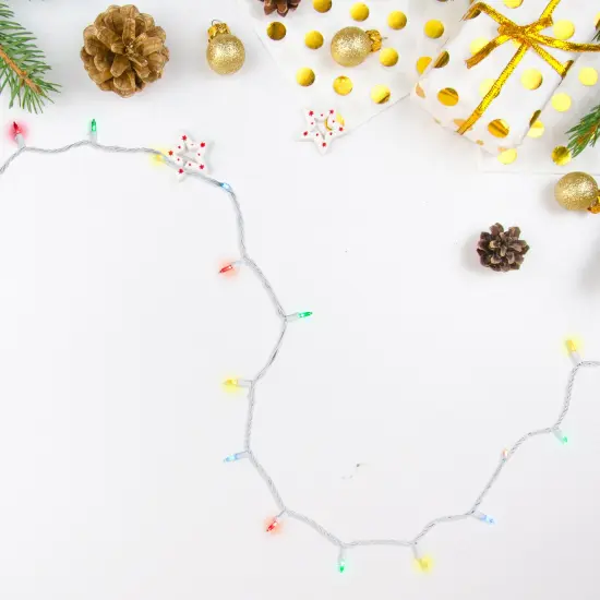 Northlight LED Mini Christmas Lights - Multi-Color - 11.25' White Wire - 35ct {1}