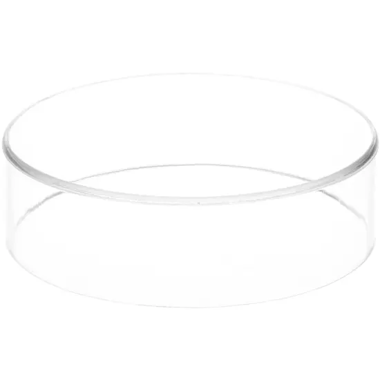 Plymor Clear Acrylic Round Cylinder Display Riser, 2" H x 7" D {2}