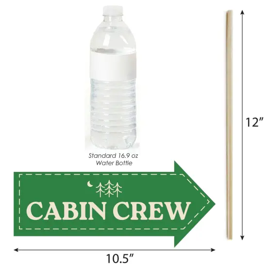 Big Dot of Happiness Funny Camp Bachelorette Photo Props, Glamping Bachelorette Party Decorations, Cabin Crew Photo Booth Props Kit - 10 Piece {5}