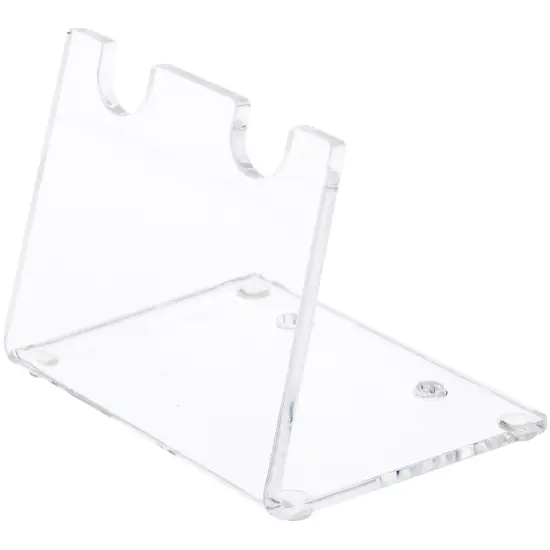 Plymor Clear Acrylic 2 Pen Display Holder, 2.5" H x 3" W x 2.5" D {2}