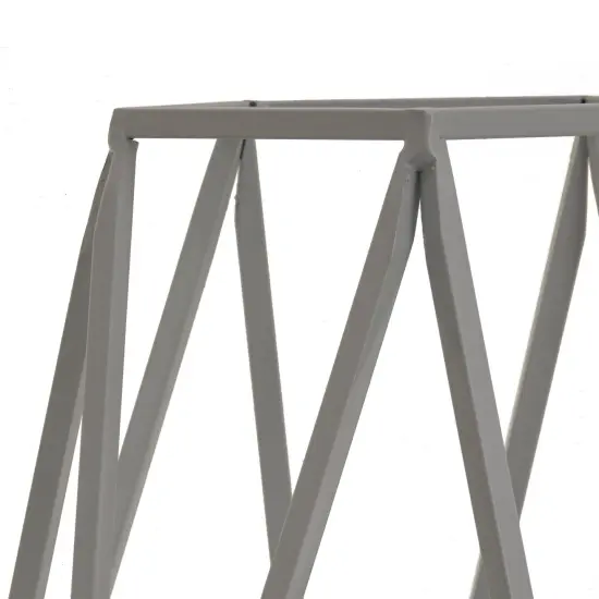 10" Candle Lantern with Glass Chimney, Glacier Gray {4}