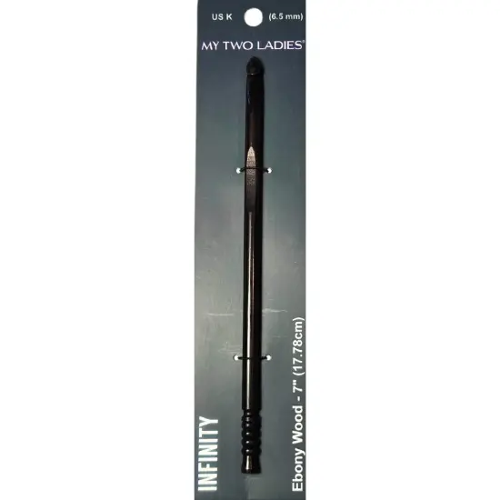 My Two Ladies | Infinity | Crochet Hook | Ebony | w/thumb print | 12 Sizes {2}