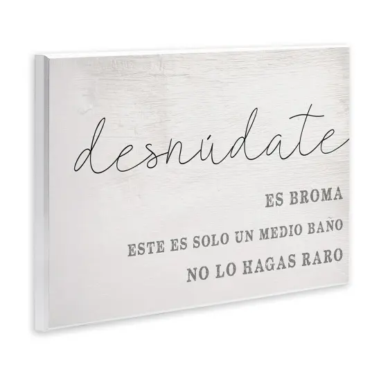 Stupell Industries Solo un Medio Ba&ntilde;o Wall Plaque Art {3}