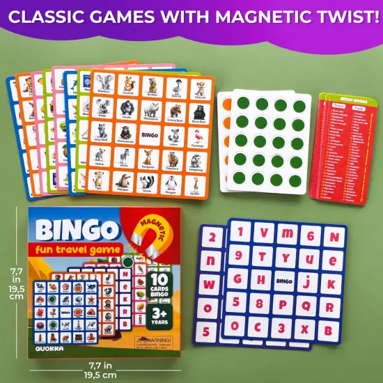 Magnet BINGO Travel Game for Kids {2}
