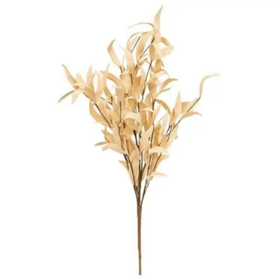 24" High Buttercup Herb Leaves Bush with Brown Paper-Wrapped Wire Stem {1}