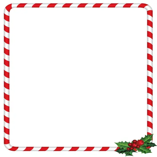 Great Papers! Holiday Stationery Letterhead, Candy Cane Holly, 8.5"x11", Printer Friendly, 80 sheets {1}