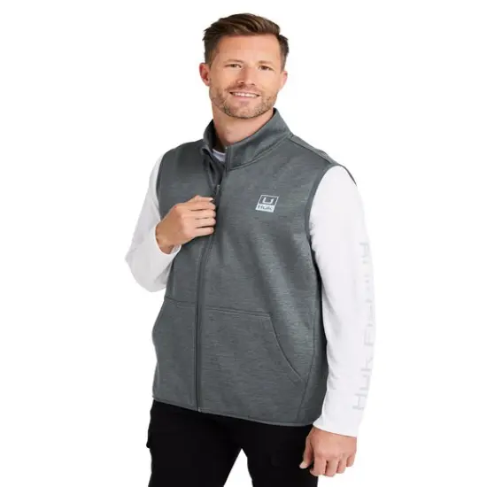HUK&reg; Men's Cold Front Vest Nvl acadmy hthr {5}