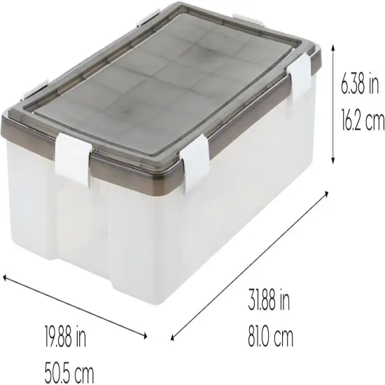 IRIS USA Plastic Under Bed Storage Containers {6}