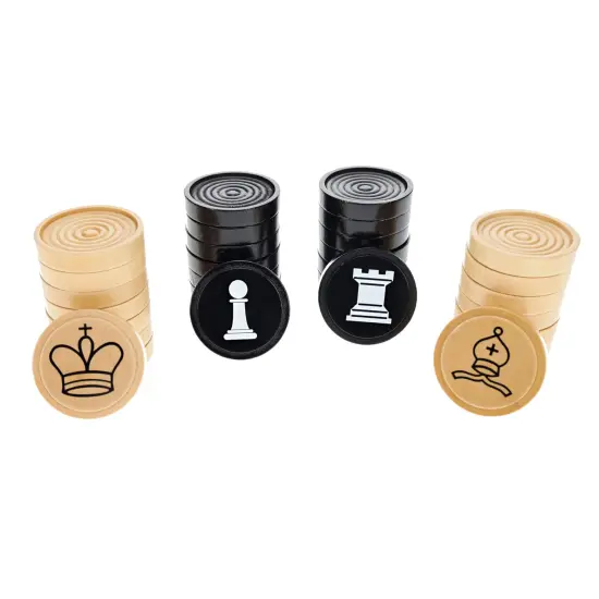 Pacific Shore Games Cloth Rollup Travel Chess, Checkers and Backgammon Game Set {4}