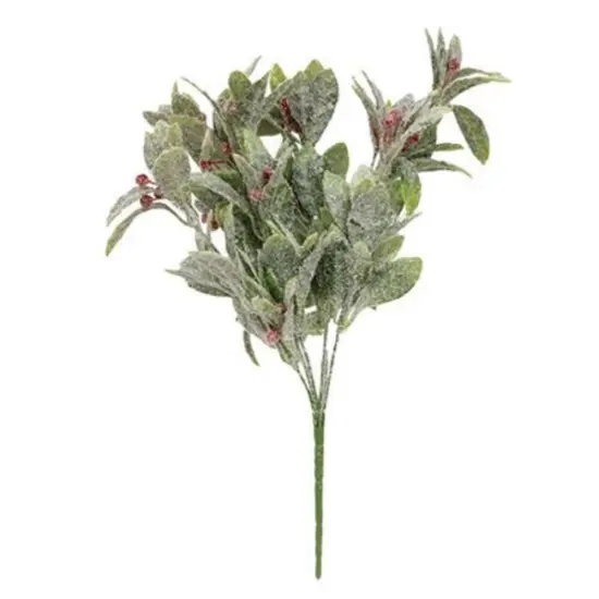 Flocked Sparkle Mistletoe Bush {1}