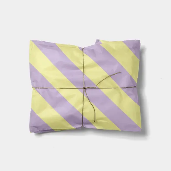 Violet and Yellow Stripe Gift Wrap {1}