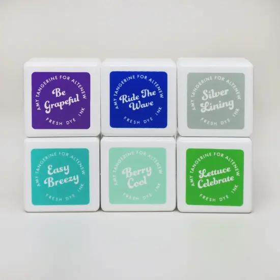 Ocean Dreams Fresh Dye Ink 6 Mini Cube Set {4}