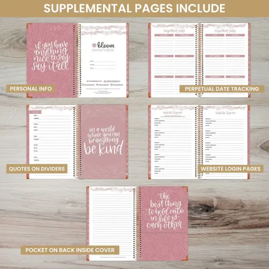 bloom daily planners Contact Book, 6" x 8.25", Daydream Believer {4}